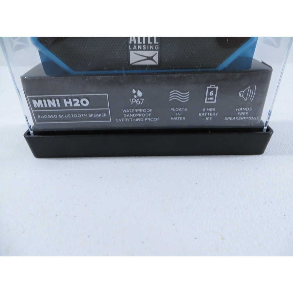 Altec Lansing Mini H20 Rugged Waterproof Sandproof Bluetooth Speaker Blue TESTED - Picture 3 of 4